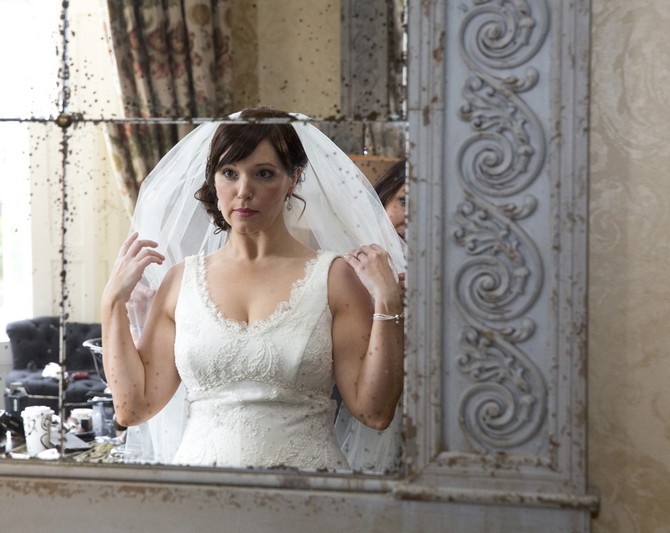 bride in mirror 